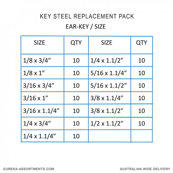 Key Steel Replacement Pack