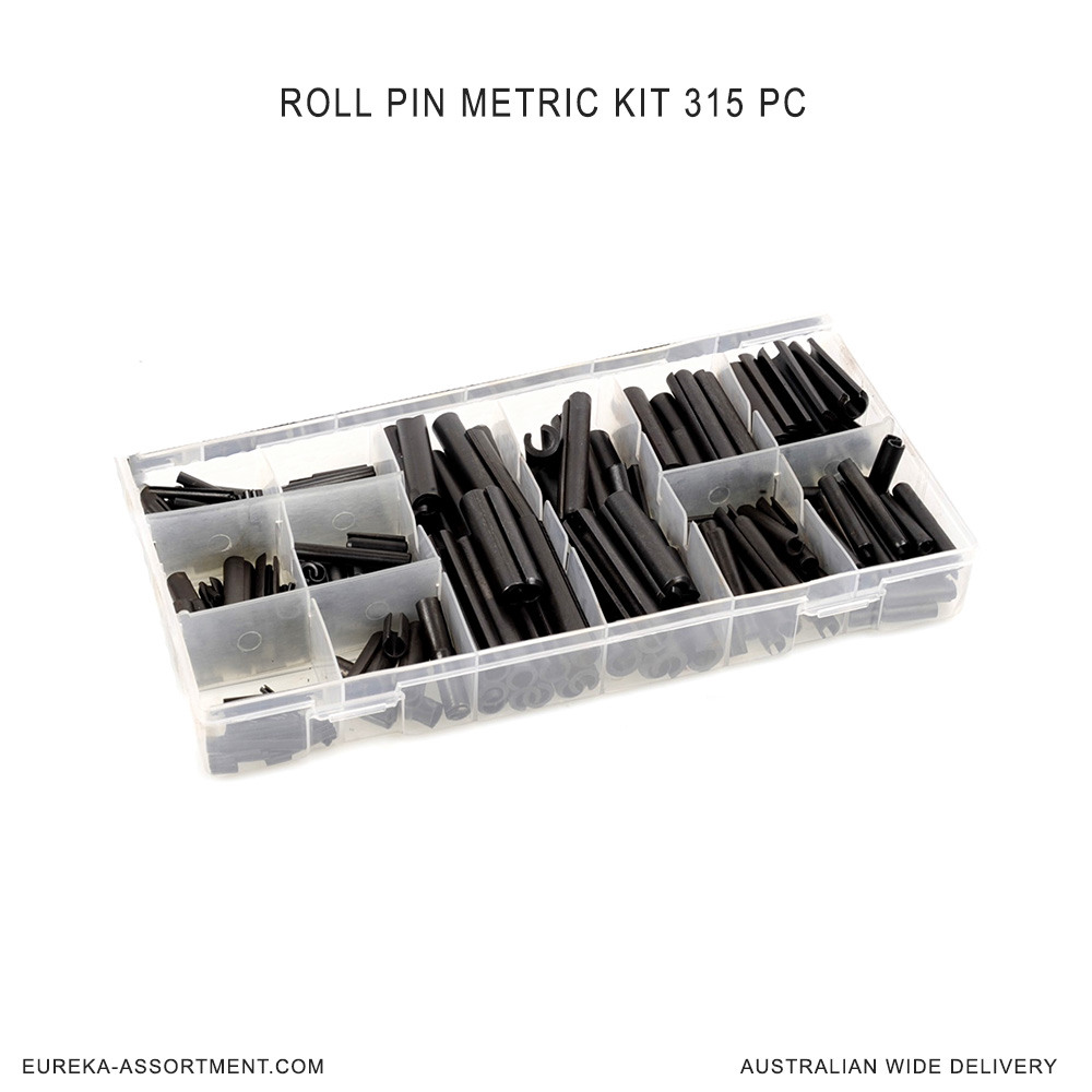 315 Pcs Roll Pin Fastener Snap Assortment for sale online 