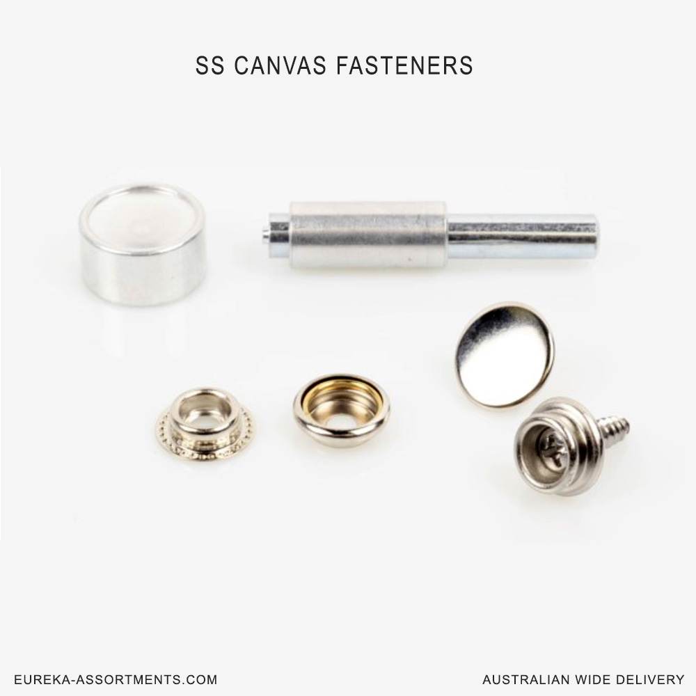Screw Canvas Rivets Eureka Assortment SS Canvas Fasteners 47 pc