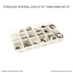 Stainless Internal Circlip Kit 10mm-50mm 360 pc