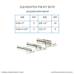 Clevis/Hitch Pin Kit 28 pc