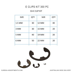 E Clips Kit 300 pc