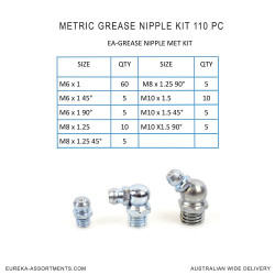 Metric Grease Nipple Kit 110 pc