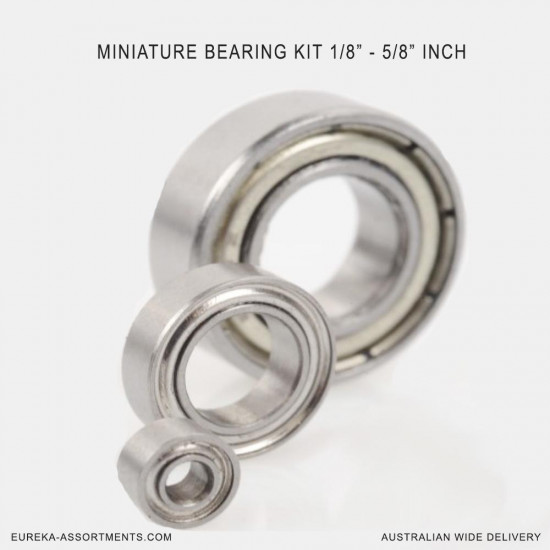 Imperial Miniature Bearings Kit 1/8"Inch - 5/8" Inch 80 pc