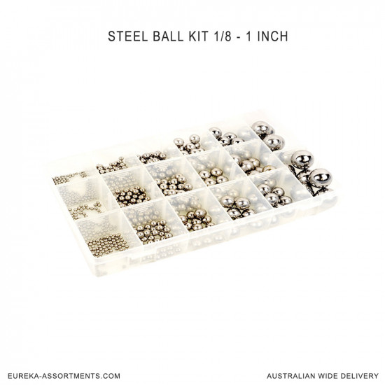 Imperial Steel Ball Kit 1/8" Inch - 1" Inch 860 pc