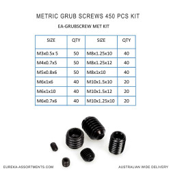 Metric Grub Screws Kit 450 Pcs