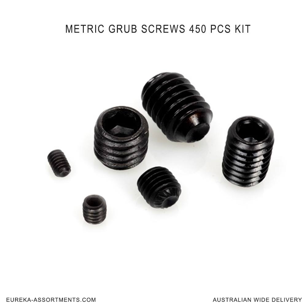 Eureka Assortments Metric Grub Screws Kit 450 Pcs