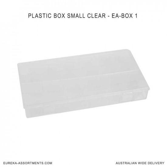 Plastic Box Small Clear Plastic - EA-BOX1