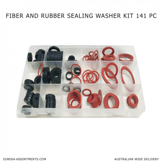 Fiber And Rubber Sealing Washer Kit 141 pc